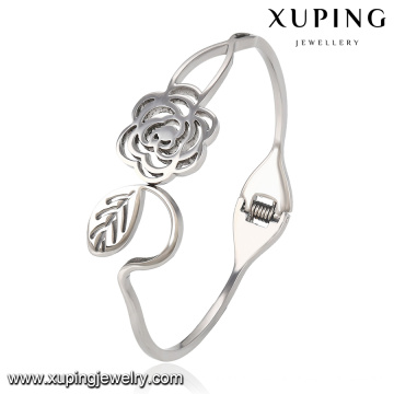 51514-top qualité bijoux de mode en acier fleur bracelets pakistanais